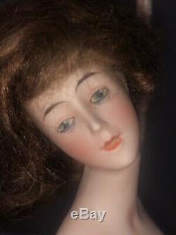 Antique German Goebel Bisque Porcelain Lady Woman Figurine Figure Bathing Beauty