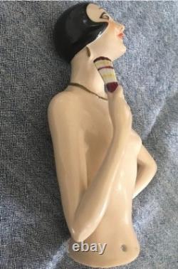Antique German Half Doll Large flapper 1920 Exquisite Lady Perfect Porcelain