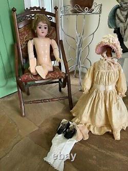 Antique German Heinrich Handwerck Early Doll Rare Life Size 27