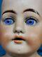 Antique German Heubach Bisque Doll White Leather Body Horseshoe Open Mouth 21