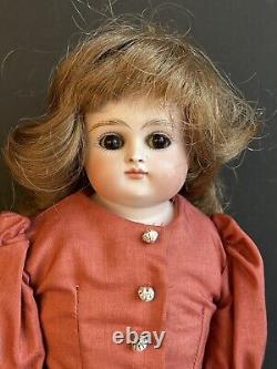 Antique German Kestner 16 Closed Mouth Turned Bisque Head Doll Kid Body