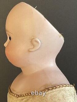 Antique German Kestner 16 Closed Mouth Turned Bisque Head Doll Kid Body