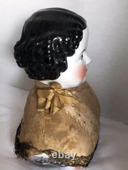 Antique German Large 8 CIVIL War Era China Head Doll- Head Only