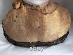 Antique German Large 8 CIVIL War Era China Head Doll- Head Only