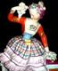 Antique German Meissen Beautiful Lady Dancer Doll Porcelain Figurine