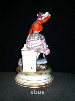 Antique German Meissen Beautiful Lady Dancer Doll Porcelain Figurine