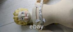 Antique German Porcelain Doll 26 Handcrafted Blond Signed China Bisque M-3