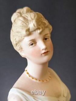 Antique German Victorian Heubach Lady Ballerina Dancer Doll Bisque Figurine