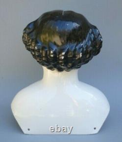 Antique German Victorian Large Porcelain China Head Doll Shoulderhead