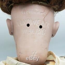Antique Heinrich Handwerck Doll with Simon & Halbig Porcelain Head Fully Dressed