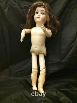 Antique Hermann Steiner Bisque Head Composition Body Doll -Made in Germany 1920s