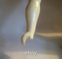 Antique Hertwig Germany Porcelain 19 MARION Blonde China Head Pet Name Doll