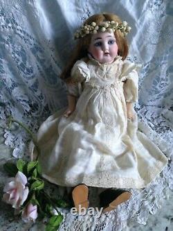 Antique Heubach or Heinrich Handwerke Small 14 Porcelain Doll Germany Horseshoe