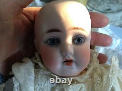 Antique Heubach or Heinrich Handwerke Small 14 Porcelain Doll Germany Horseshoe