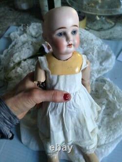 Antique Heubach or Heinrich Handwerke Small 14 Porcelain Doll Germany Horseshoe