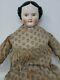 Antique Huge 1850 Kestner Covered Wagon 25 China Head Doll Rare Brown Eyes Orig