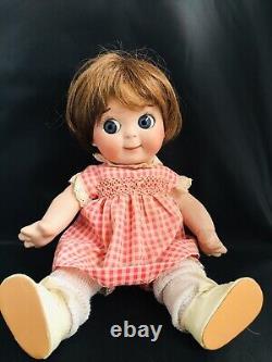 Antique JDK 221 Reproduction Ges Gesch Googly Doll Porcelain Jointed 11 Inches