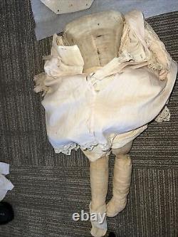 Antique Large 7 tall German China Head Doll Part Kestner And 22Body