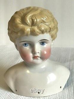 Antique Large 8 Kling China Doll Head Blonde Male Mold 203 13 Germany