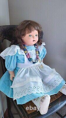 Antique Nova Scotia Canadian Lifelike 32 French Bisque 1913 Borgfeldt Doll