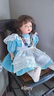 Antique Nova Scotia Canadian Lifelike 32 French Bisque 1913 Borgfeldt Doll