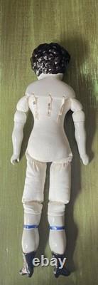 Antique Oversized German Porcelain 1800s Victorian Doll 20 Tall Cloth Body Vtg