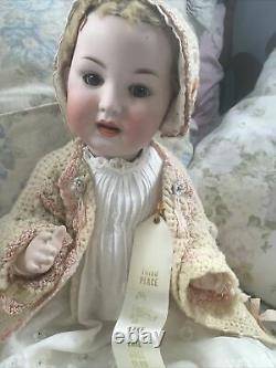 Antique P. M. 914 10 Porcelain Character Doll German Third Place Porzellanfabrik