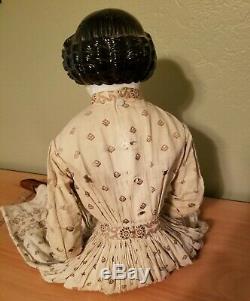 Antique Porcelain China Head Doll (Vintage 18 Century) Rare 27 Inch