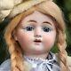 Antique Porcelain Doll 1890-1900s Eden Or Julien In Silk Dress W Steiff Teddy