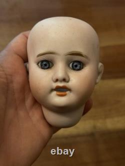 Antique Porcelain Doll Head Vintage Toy Size 1 Unsigned