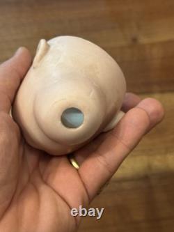 Antique Porcelain Doll Head Vintage Toy Size 1 Unsigned