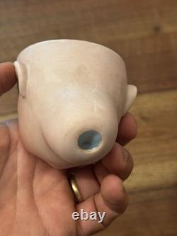 Antique Porcelain Doll Head Vintage Toy Size 1 Unsigned