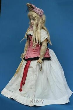 Antique Porcelain Doll KLING w BRU face env. 1880 s Fashion Doll 31.5 inch