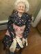 Antique Porcelain Grandma Doll In Rocking Chair