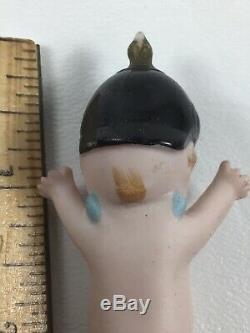 Antique Porcelain Kewpie Miniature Soldier Doll ONeill Prussian Helmet