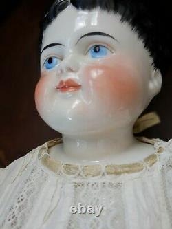 Antique Rare China Head Wispy Hair China Head Doll 22