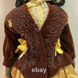 Antique Reproduction Bru Jne 8 Doll Fancy Outfit Leather Body African American