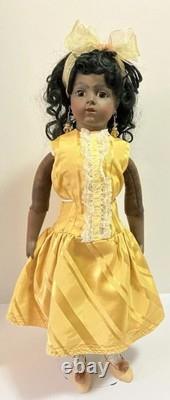 Antique Reproduction Bru Jne 8 Doll Fancy Outfit Leather Body African American