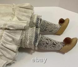 Antique Reproduction Bru Jne 8 Doll Fancy Outfit Leather Body African American