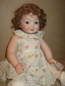 Antique Reproduction GOOGLY EYED German Kestner Doll 221 Bisque Porcelain- 15
