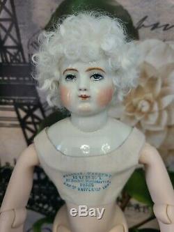 Antique Reproduction Glazed Huret Davida Dior Porcelain Doll