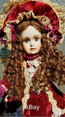 Antique Reproduction Halopeau H Gillian Patricia Loveless Porcelain Doll Nrfb