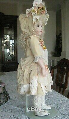 Antique Reproduction Porcelain Doll by Emily Hart Costume by Mary Lambeth