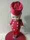 Antique Rose O'neill Kewpie Bisque Bellhop Red A/o Crepe Outfit Estate Great