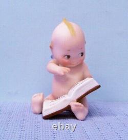 Antique Rose O'Neill Kewpie Reading Book Rare Size Mint