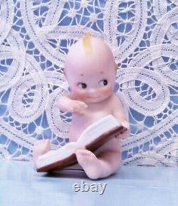 Antique Rose O'Neill Kewpie Reading Book Rare Size Mint