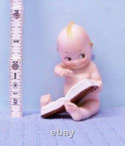 Antique Rose O'Neill Kewpie Reading Book Rare Size Mint