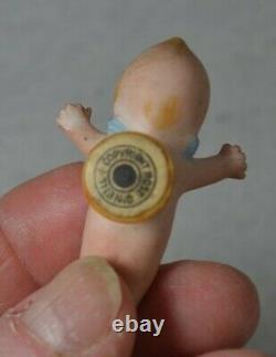 Antique Rose O'Neill buttonhole Kewpie doll 2 in label all good original