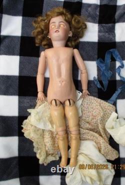 Antique SIMON & HALBIG handwerk 20- 21 Bisque Composition DOLL Germany #1078 8