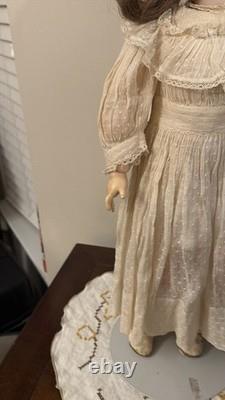 Antique Simon & Halbig 1009 Child Bisque Doll 21 Inch Original Clothing